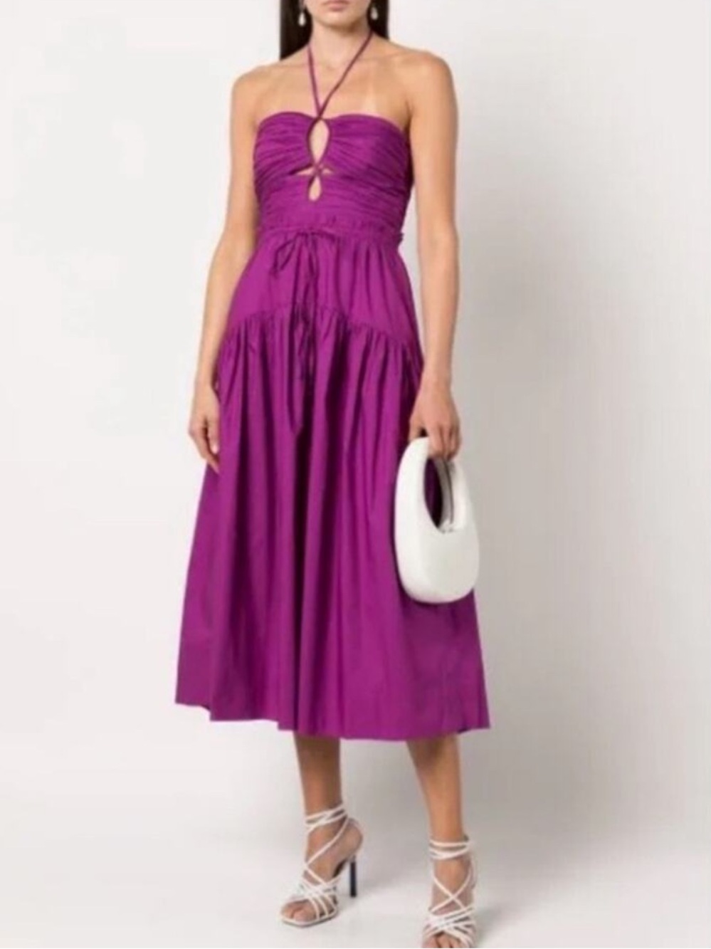Ulla Johnson Ella Cotton Poplin Halter Neck Dress Size 6 worn once sold out